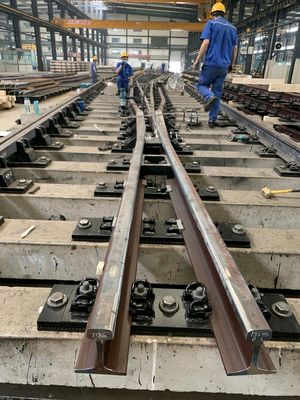 DIN536 Railway Steel Rail A150 For Crane 22mm 24mm Bolt Hole Diameter