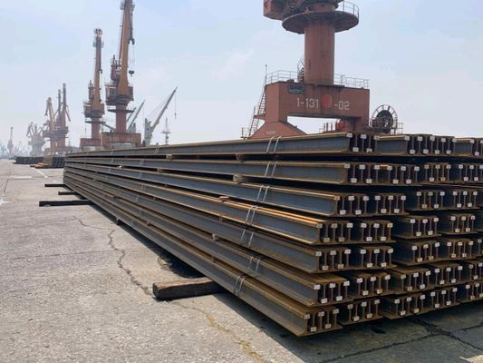 BS11 1985 Steel Track Rail Arem2008 6m-12m Length ISO Certificate
