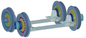 タイヤおよび中心の車輪のゴムと組み立てられる伸縮性があるゴム製車輪を造る