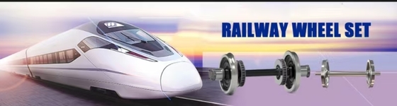 ブレーキ付き完全組立鍛造レール車輪セット 市場に最適
