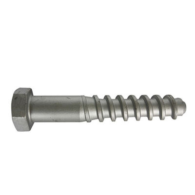 Ss25線路の締める物、六角形の柵ねじスパイクの炭素鋼材料OEM